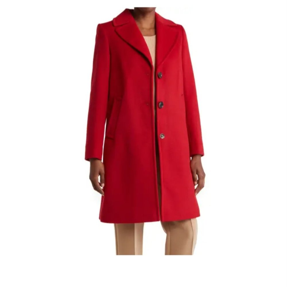 Sam Edelman red pea coat